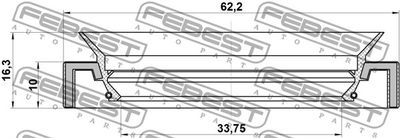 Сальник привода FEBEST 95HAY35621016X