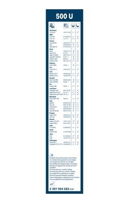 Щетка стеклоочистителя BOSCH 3397004583