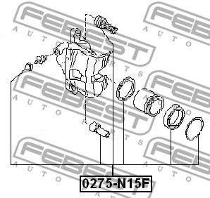 Ремкомплект суппорта тормозного FEBEST 0275N15F