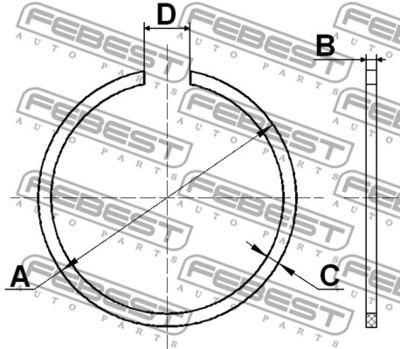 Кольцо стопорное MITSUBISHI MB092882