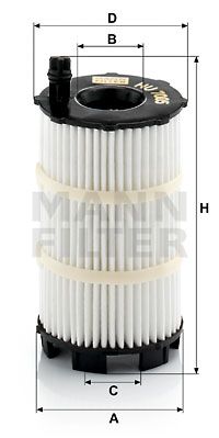 Фильтр масляный MANN-FILTER HU7005X