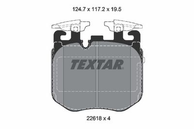 Колодки тормозные передние TEXTAR 2261801