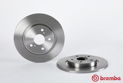 Диск тормозной задний невентилируемый BREMBO 08B04510