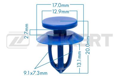 Клипса крепежная Zekkert BE2474