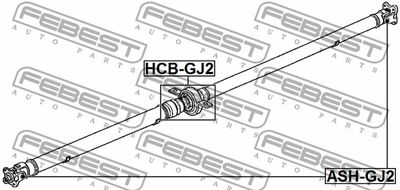 Крестовина карданного вала FEBEST ASHGJ2