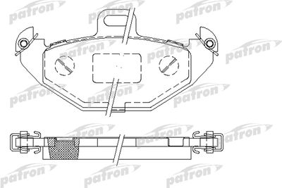 Колодки тормозные дисковые задние PATRON PBP1278