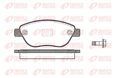 Колодки тормозные дисковые передние REMSA 085910