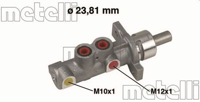 Цилиндр тормозной главный METELLI 050409