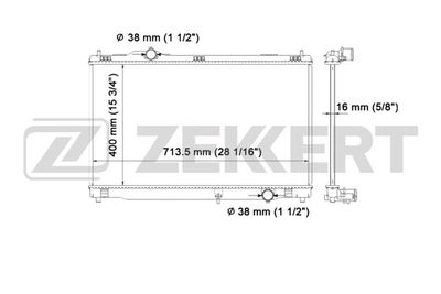Радиатор охлаждения двигателя Zekkert MK1545