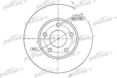 Диск тормозной передний PATRON PBD2626