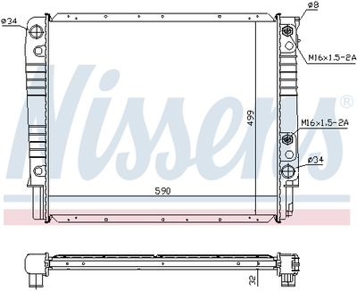 Радиатор системы охлаждения NISSENS 65530A