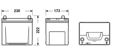 Батарея аккумуляторная EXIDE EA654