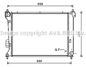 Радиатор системы охлаждения AVA HY2309