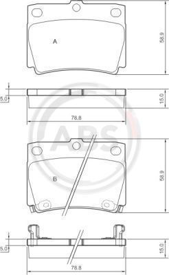 Колодки тормозные дисковые задние AKYOTO AKD1197
