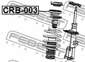 Подшипник передней опоры амортизатора FEBEST CRB003