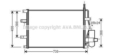 Радиатор кондиционера AVA VO5107D
