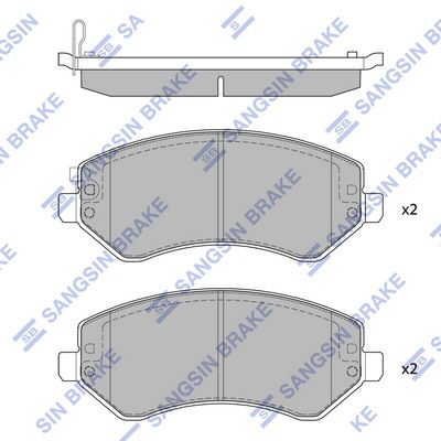 Колодки тормозные дисковые передние SANGSIN SP4170