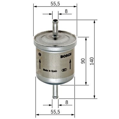 Фильтр топливный BOSCH 0450905280