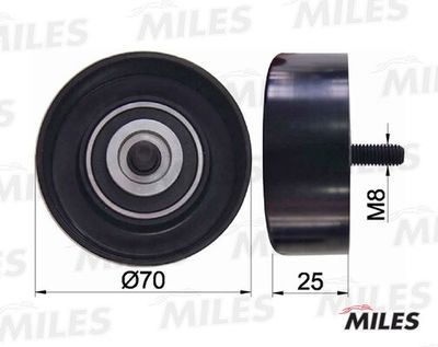Ролик ремня приводного Miles AG03080