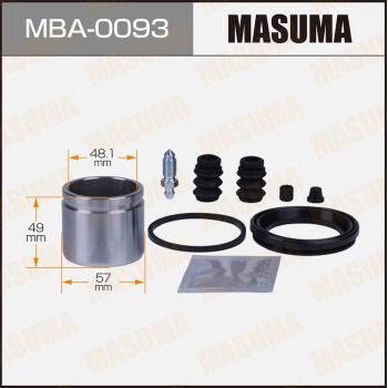 Ремкомплект тормозного суппорта с поршнем Masuma MBA0093