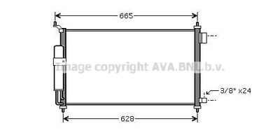 Радиатор кондиционера AVA DN5251D