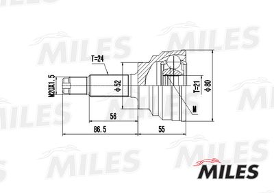 ШРУС наружный Miles GA20187