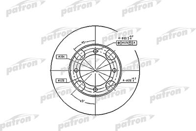 Диск тормозной передний PATRON PBD4157