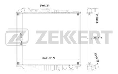 Радиатор охлаждения двигателя Zekkert MK1219