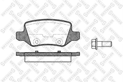 Колодки тормозные задние STELLOX 829000SX