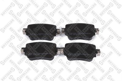 Колодки дисковые задние с антискрипными пластинами STELLOX 000661BSX