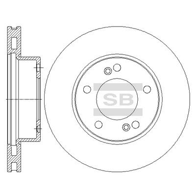Диск тормозной передний SANGSIN SD3041