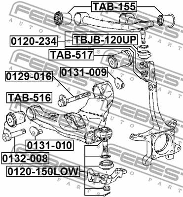 Гайка TOYOTA 4845260020
