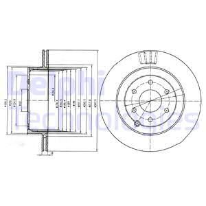 Диск тормозной DELPHI BG4174