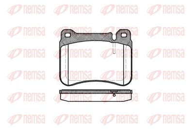Колодки тормозные передние REMSA 119300
