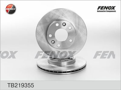 Диск тормозной передний вентилируемый FENOX TB219355