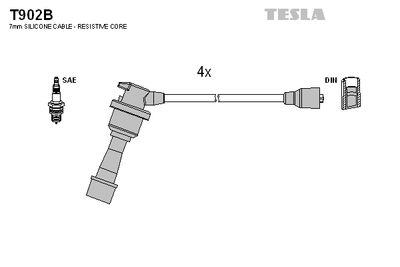 Провода зажигания TESLA T902B