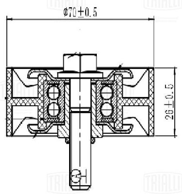 Ролик ремня приводного TRIALLI CM5420