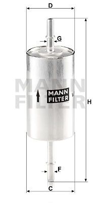 Фильтр топливный MANN-FILTER WK61446