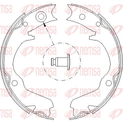 Колодки тормозные задние REMSA 473400