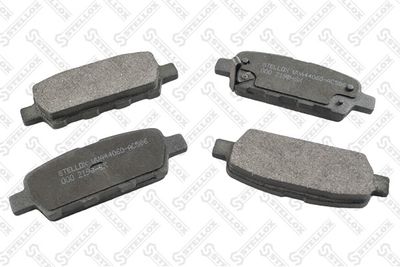 Колодки дисковые задние с антискрипными пластинами STELLOX 000219BSX