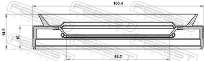 Сальник привода FEBEST 95PES501001015C