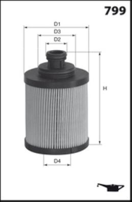 Фильтр масляный MECAFILTER ELH4501