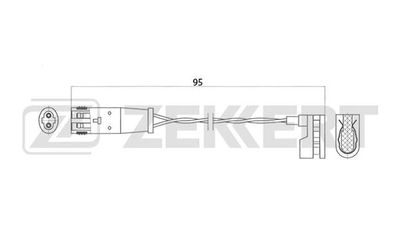 Датчик износа тормозных колодок Zekkert BS8013
