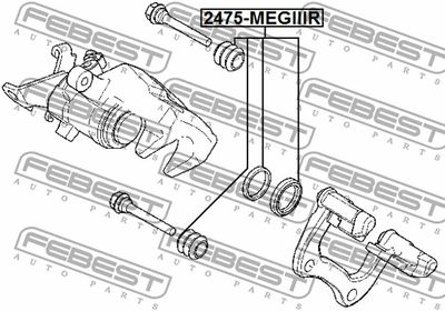 Ремкомплект суппорта заднего FEBEST 2475MEGIIIR