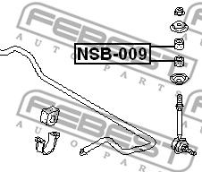 Втулка стойки стабилизатора FEBEST NSB009