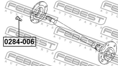 Шпилька колесная NISSAN 40222A0800