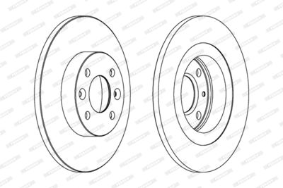 Диск тормозной FERODO DDF1502