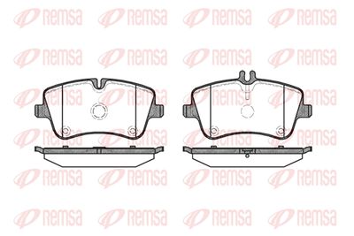 Колодки тормозные передние REMSA 076800