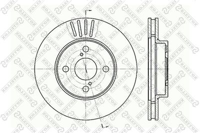 Диск тормозной STELLOX 60204582VSX