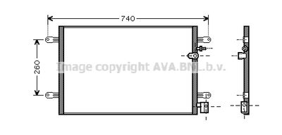 Радиатор кондиционера AVA AI5237